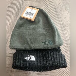 2 The North Face beanies